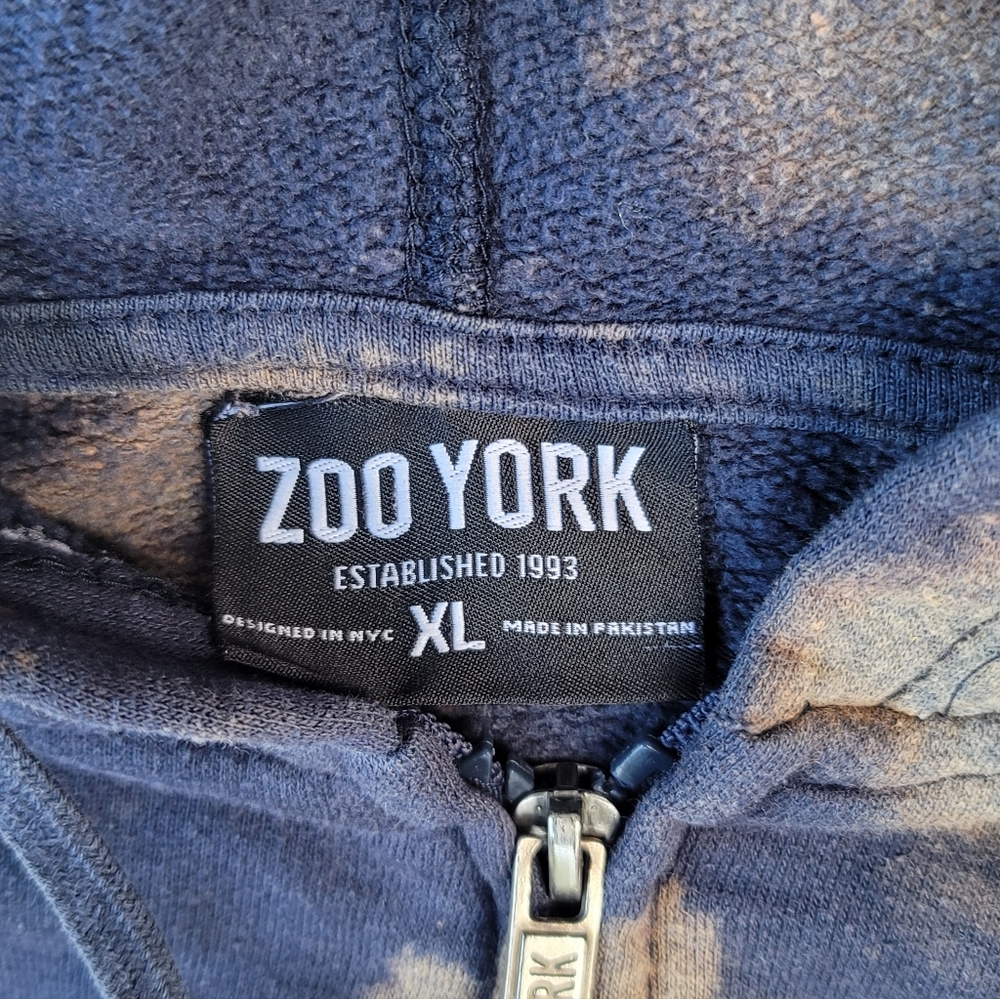 Vtg Zoo York Custom Bleach-dyed Hoodie - Picture 5 of 5
